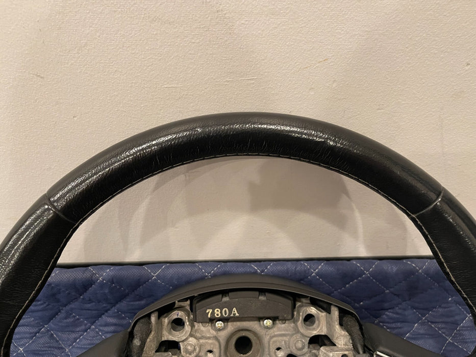 2017 INFINITI Q50 RED SPORT BLACK LEATHER STEERING WHEEL W CONTROLS OEM