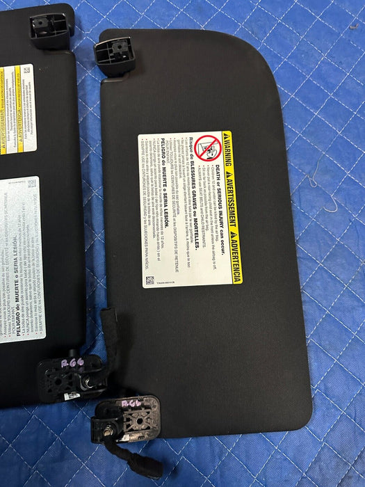 2022 FORD F250 F350 F450 PLATINUM LEFT & RIGHT BLACK OEM SUN VISORS