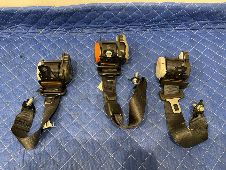 2017 INFINITI Q50 RED SPORT REAR LEFT RIGHT & MIDDLE SEATBELTS OEM (3)