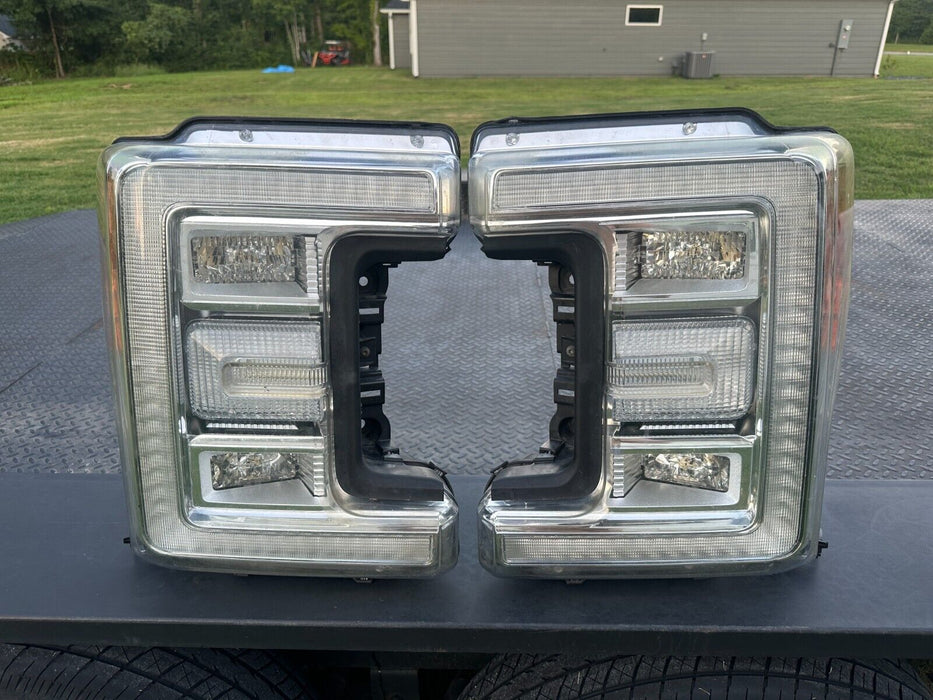 2017 2018 2019 FORD F250 F350 F450 LED HEADLIGHTS PAIR LEFT RIGHT OEM COMPLETE