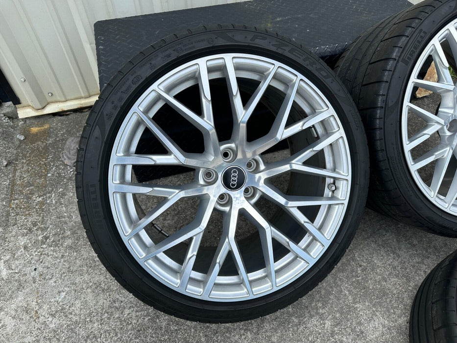 2017 2018 AUDI R8 OEM RIMS 20X11 20X8.5 WHEELS PIRELLI P ZERO TIRES 4S0601025S