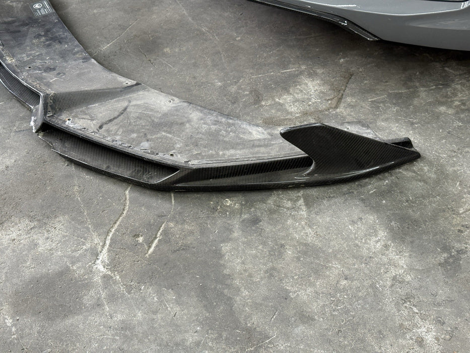 2015-2019 LAMBORGHINI HURACAN LP610 VORSTEINER Carbon FIBER LIP SPLITTER *DAMAGE