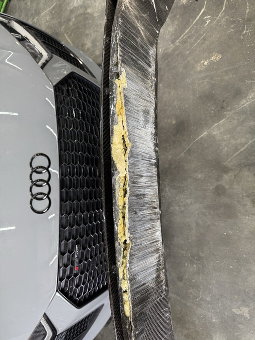 2015-2019 LAMBORGHINI HURACAN LP610 VORSTEINER Carbon FIBER LIP SPLITTER *DAMAGE