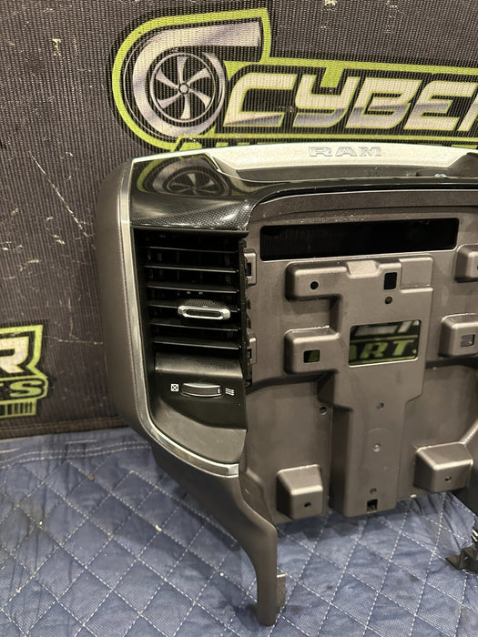 2021 2022 DODGE RAM 2500 3500 DASH DASHBOARD 12' SCREEN CARBON FIBER BEZEL OEM