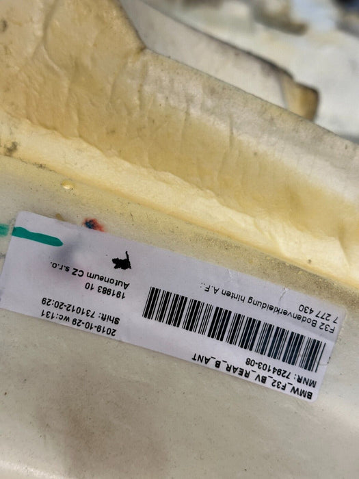 2020 BMW M4 F82 OEM REAR INTERIOR FLOOR LINER CARPET COVER