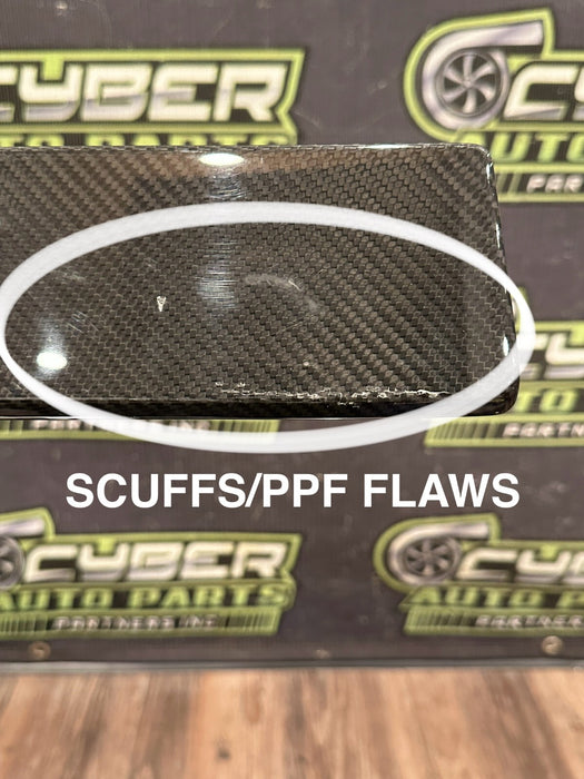 2017-18 AUDI R8 INTERIOR CARBON FIBER LEFT RIGHT KICK SCUFF PLATES OEM *READ*