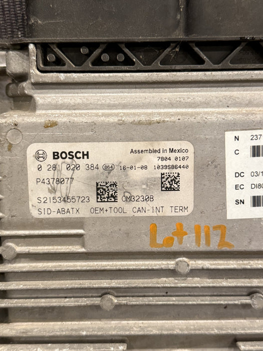 2017 NISSAN TITAN XD DIESEL ECU ENGINE CONTROL UNIT MODULE OEM 0 281 020 384