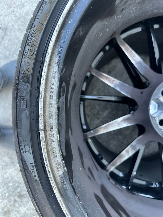 AUDI R8 LAMBORGHINI HURACAN 5X112 HRE P104 WHEELS RIMS 20X12 +46 / 20X9 +38