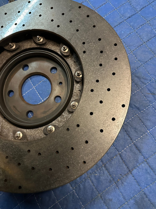 2017 2018 2020 2021 2022 2023 AUDI R8 PLUS FRONT LEFT CARBON CERAMIC ROTOR OEM