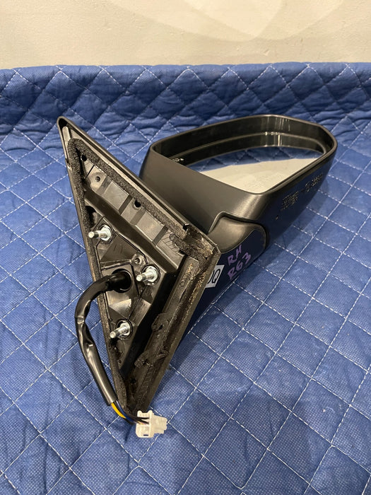 2014 NISSAN 370Z NISMO FRONT GRAY RIGHT DOOR MIRROR W/ RED STRIPE OEM *PEELING*