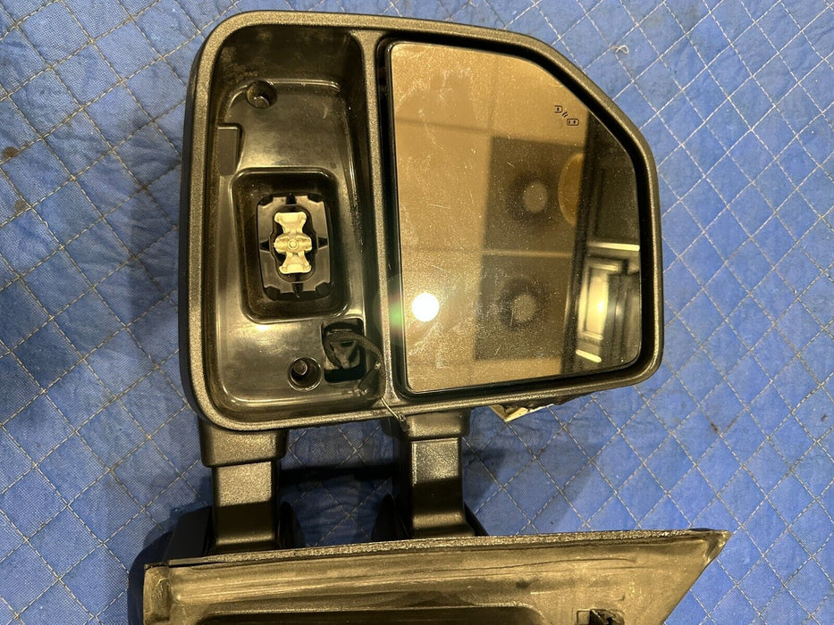 2017-2022 FORD F250 F350 F450 DRIVER LEFT TOW MIRROR OEM ~FIRE DAMAGE~