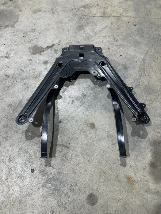 2014 PORSCHE 911 TURBO S FUEL TANK LOWER SUPPORT BRACE BRACKET OEM 99150423302