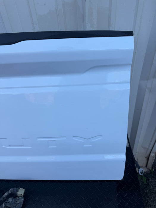 2023-2025 FORD F250 F350 FORD WHITE TAILGATE OEM *MINOR FLAWS 3,7*
