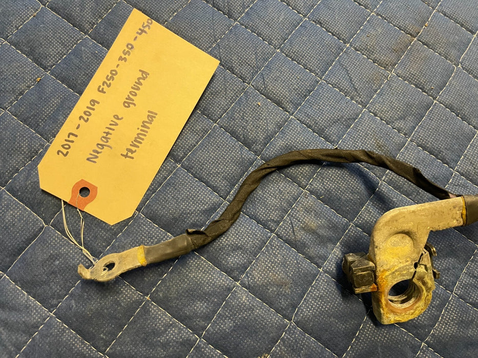 2017-2019 FORD F250 F350 F450 NEGATIVE GROUND TERMINAL CABLE OEM