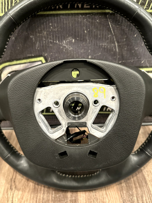 2016-19 NISSAN TITAN & XD LEATHER STEERING WHEEL W CRUISE OEM *READ/MINOR FLAWS*