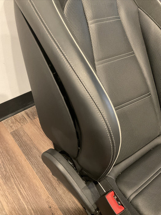 2017-2022 MERCEDES-BENZ E63S AMG W213 FRONT DRIVER SEAT HEATED BLACK OEM~DAMAGE~
