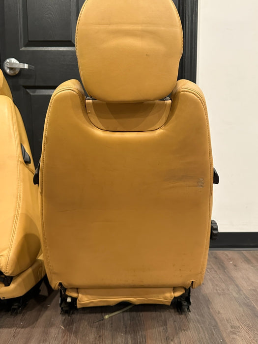 FERRARI 360 FRONT LEFT RIGHT BEIGE TAN SEATS OEM *NORMAL WEAR 6-8,10-12*