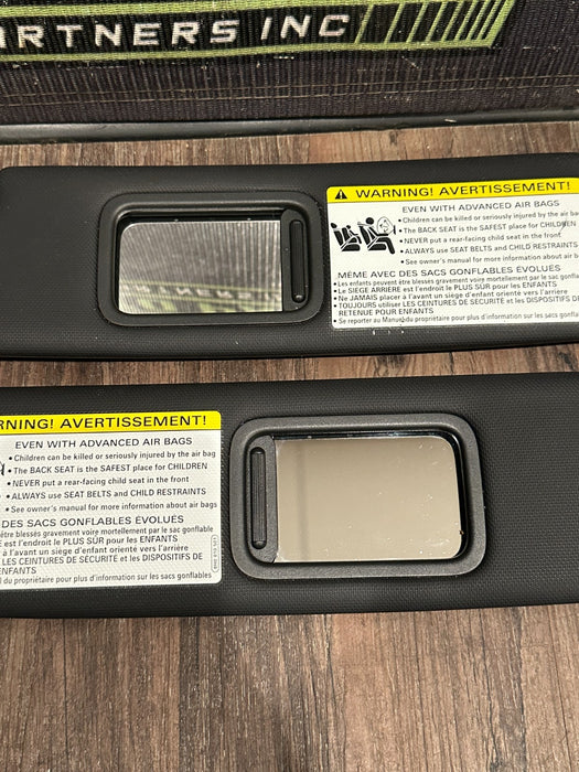 2017 AUDI R8 LEFT RIGHT SUN VISOR PAIR OEM