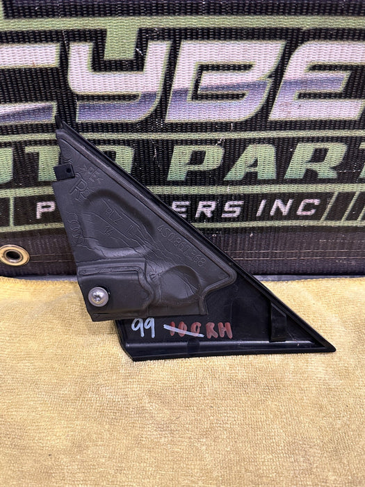 2021 AUDI R8 RIGHT DOOR CORNER MIRROR TRIM OEM 4S0837637 *RESIDUE #2*