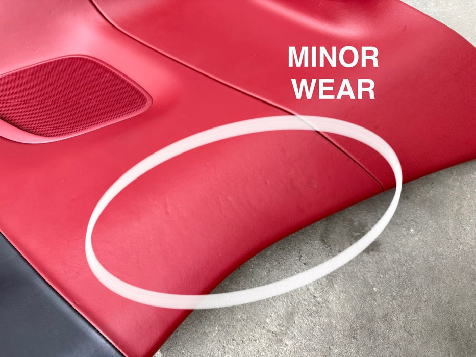 2014 PORSCHE 911 TURBO S 991 FRONT REAR SEATS DOOR PANEL INTERIOR RED OEM