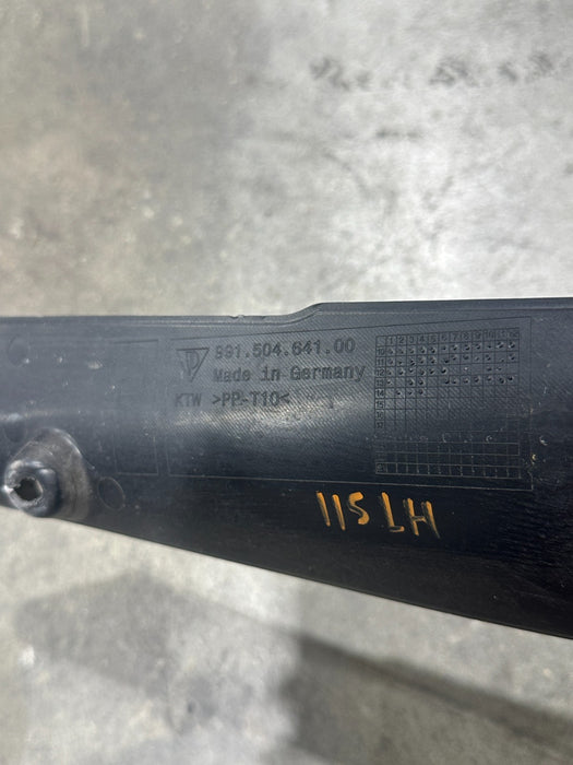 2014 PORSCHE 911 TURBO S LEFT FENDER FILLER PANEL TRIM OEM 99150464100