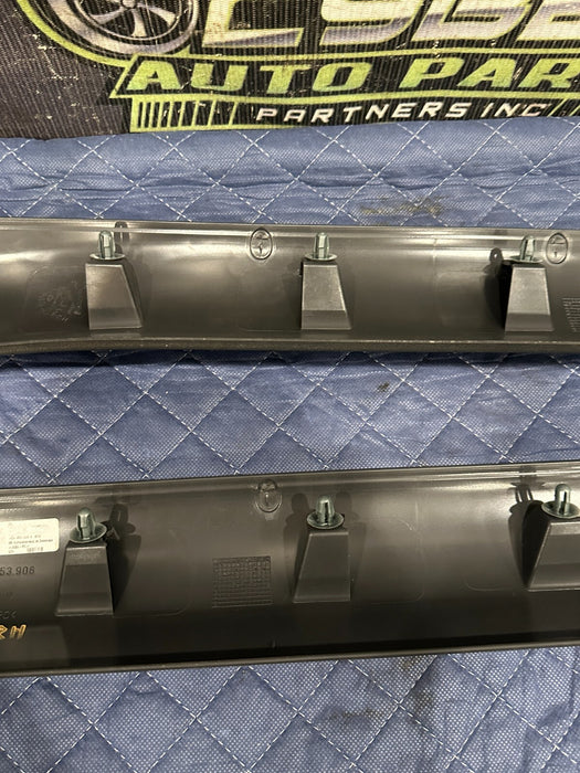 2014 AUDI R8 OEM LEFT RIGHT INNER DOOR SILL SCUFF PLATE COVER TRIM 420 853 905
