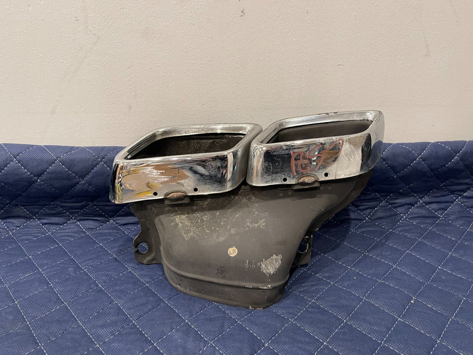 2017 MERCEDES BENZ C63 AMG CABRIOLET REAR DUAL TAILPIPE EXHAUST TIPS OEM *BENT*