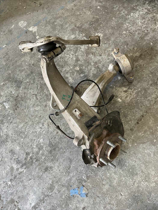 2010 NISSAN 370Z FRONT LEFT SUSPENSION KNUCKLE HUB CONTROL ARM OEM 2009-2020