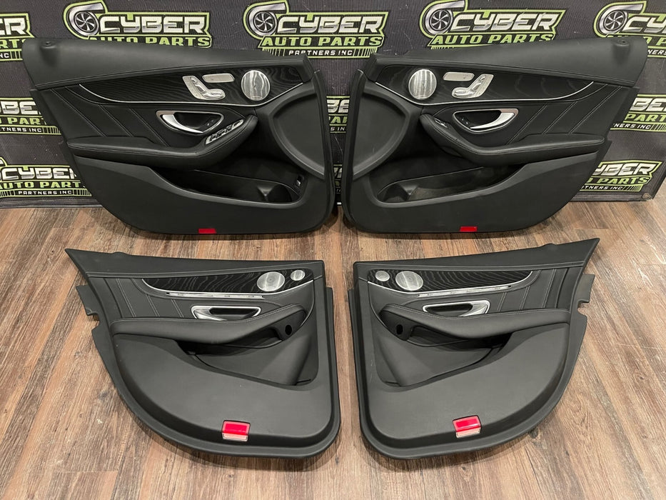 2017 MERCEDES BENZ C63S AMG FRONT REAR LEFT RIGHT DOOR PANELS OEM *READ*