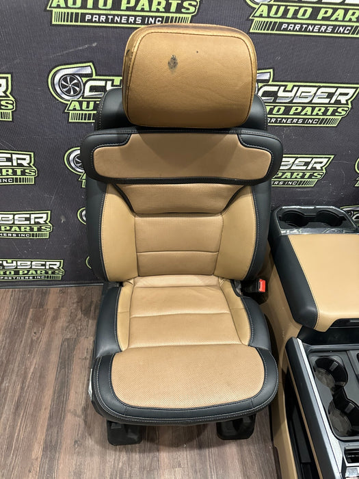 2023 2024 FORD F250 F350 F450 LARIAT FRONT SEATS CENTER CONSOLE ~MINOR BURN WEAR