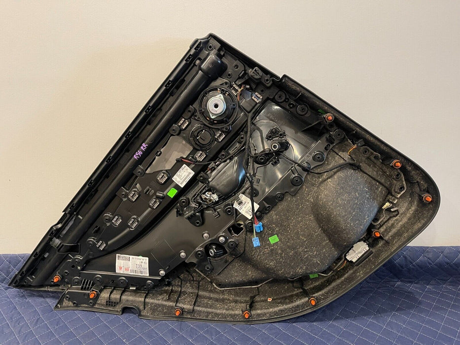 2019 MERCEDES-BENZ E63S AMG REAR PASSENGER RIGHT BLACK LEATHER DOOR PANEL OEM