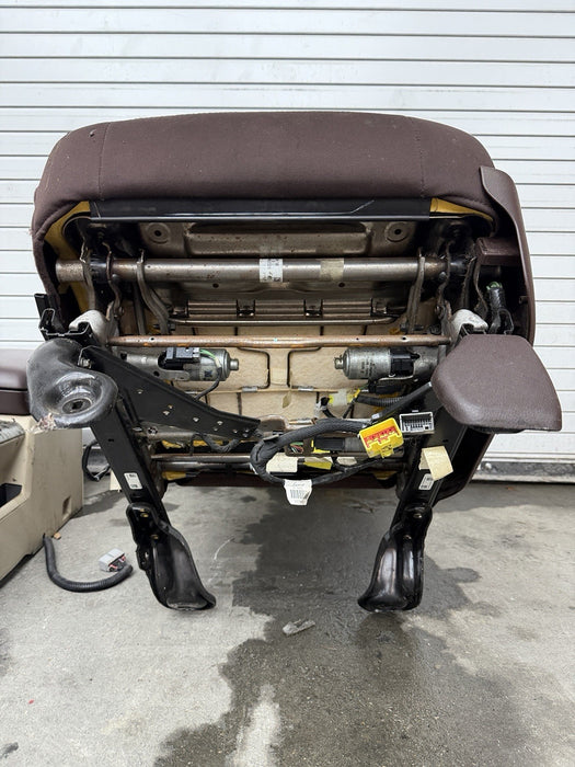2015 RAM 2500 SLT FRONT SEATS PAIR LEFT RIGHT CENTER CONSOLE OEM CLOTH *BURN*
