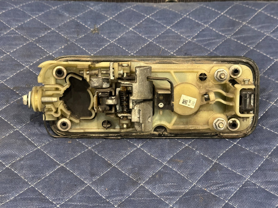 2017-2019 FORD F250 F350 F450 REAR LEFT DOOR HANDLE OEM BLACK PEARL G1 *FLAW*