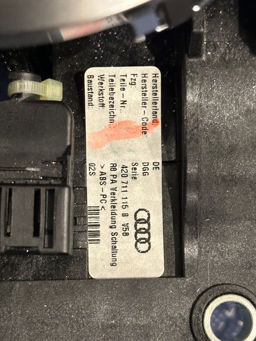 2014 AUDI R8 V10 AUTOMATIC TRANSMISSION GEAR SHIFTER ASSEMBLY OEM 420 713 041 E