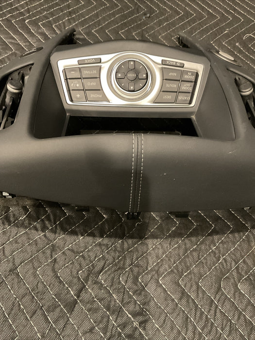 2011 NISSAN 370Z SPORT CENTER DASH RADIO & AC SURROUND TRIM OEM 2009-2020~WEAR~