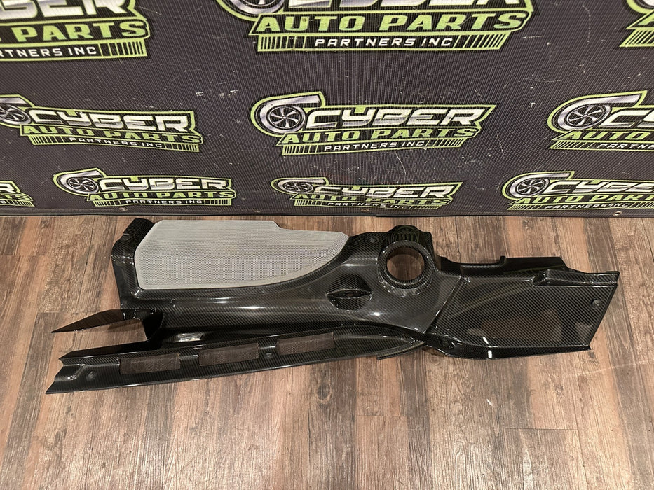 2014 AUDI R8 CARBON FIBER ENGINE BAY SET OEM (4 PC) INTAKE COVERS & SIDE PANELS