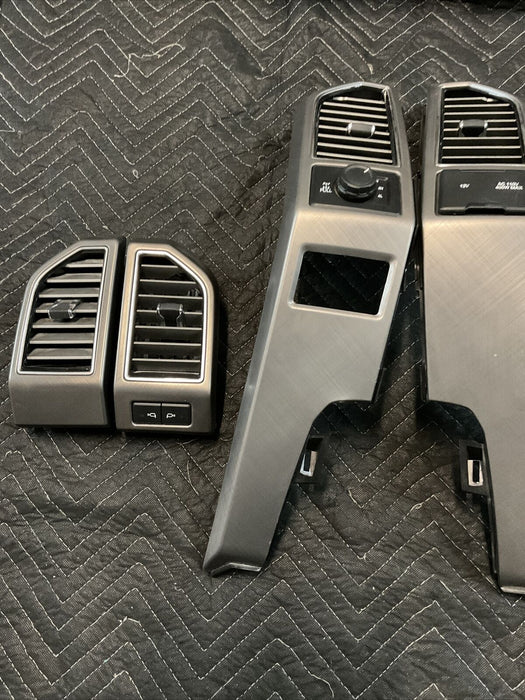 2017-2020 FORD F250 F350 F450 LIMITED DASH AIR VENTS SET (4) OEM~DAMAGED TAB~