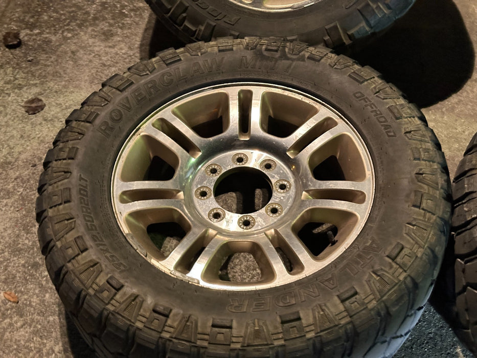2016 FORD F250 PLATINUM 20" STOCK FACTORY TAKE OFF WHEELS 35X12.50