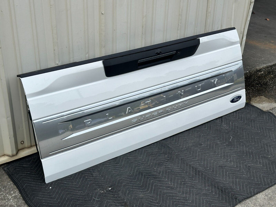 2020 2021 2022 FORD F250 F350 F450 PLATINUM STAR WHITE TAILGATE TAIL GATE OEM