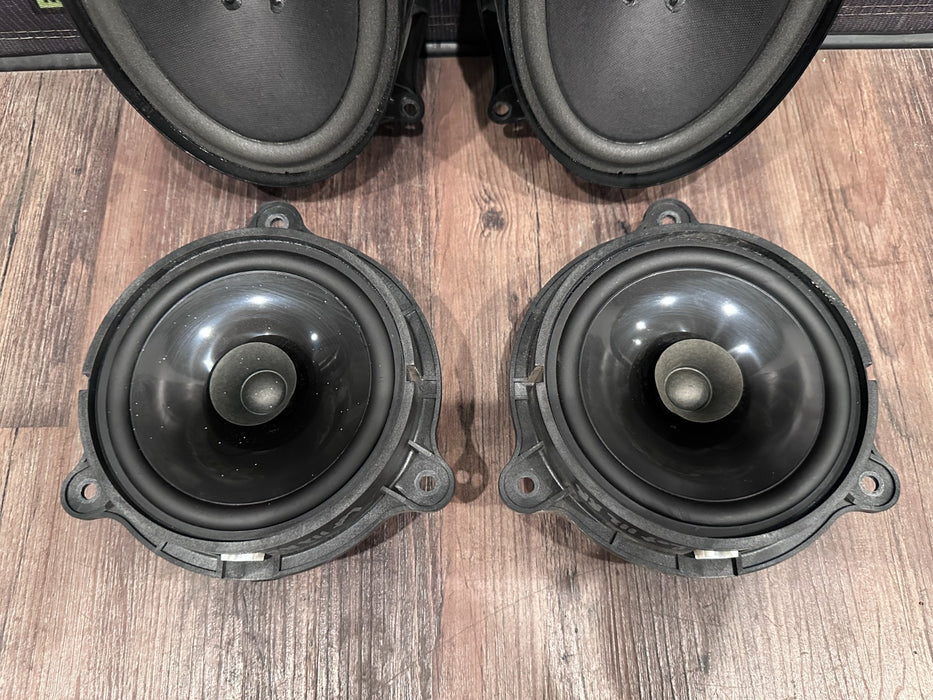 2017 NISSAN TITAN XD RESERVE ROCKFORD FRONT REAR DOOR SPEAKER SET OEM