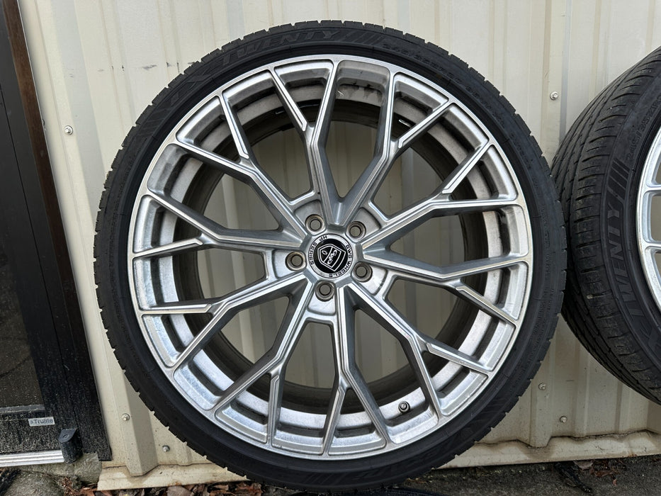 5x108 GWG Wheels 20x10.5 REARS 20x9 FRONTS FORD JAGUAR NEW NITTO TIRES