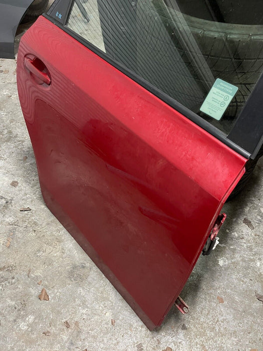 2014 TOYOTA PRIUS V REAR RIGHT RH RED DOOR W PANEL OEM *SUN DAMAGE* (READ!)