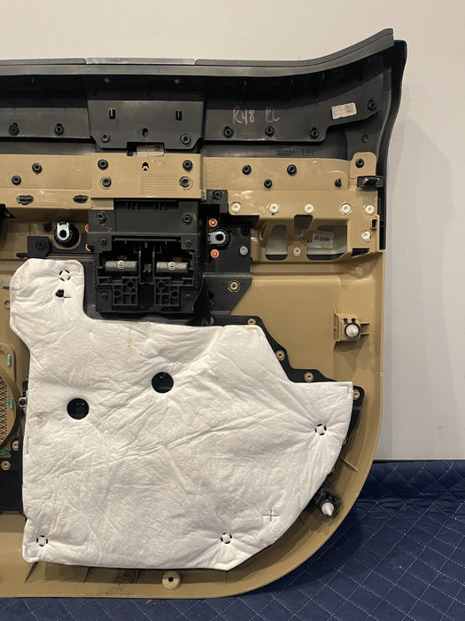 2017-2019 FORD F250 F350 F450 LARIAT TAN REAR LEFT  DOOR PANEL OEM *NO HANDLE