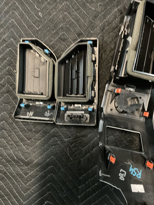 2017-2020 FORD F250 F350 F450 LIMITED DASH AIR VENTS SET (4) OEM~DAMAGED TAB~