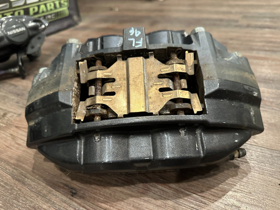 2010 NISSAN 370Z SPORT FRONT REAR LEFT RIGHT BRAKE CALIPERS W/ BRAKE LINES OEM