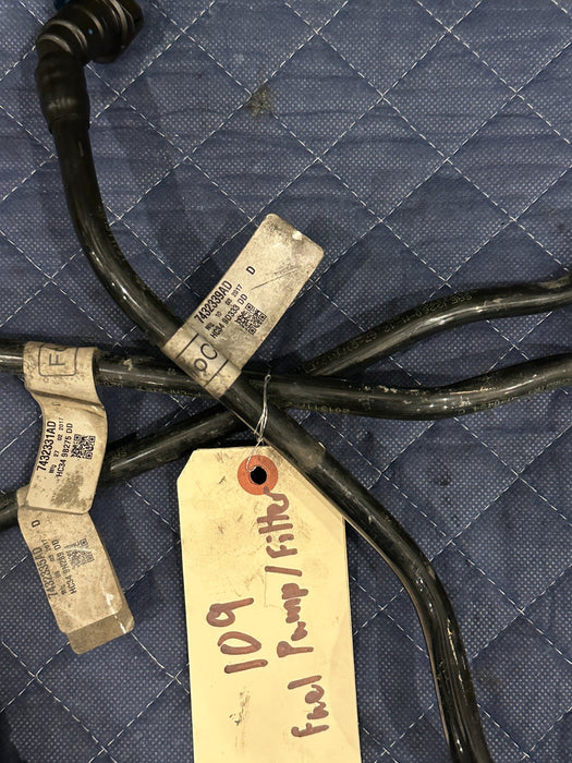 2020 FORD F250 6.7 DIESEL FUEL LINES HOSE TUBES (3PC) 34 GALLON OEM