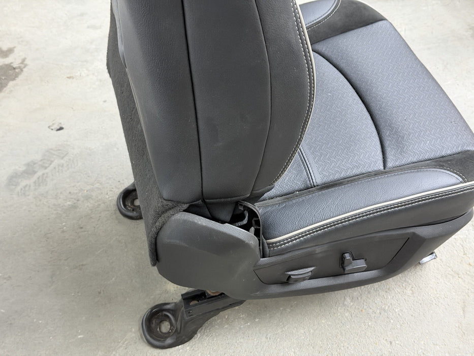 2019-2024 RAM 2500 3500 LARAMIE BLACK LEATHER HEATED COOLED PASSENGER SEAT OEM
