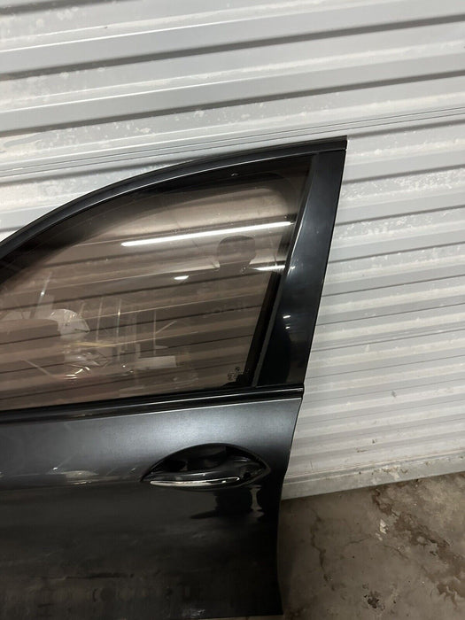 2011 BMW 550i F10 5 SERIES FRONT LEFT DOOR GRAPHITE METALLIC (A90)~MINOR SCUFFS~