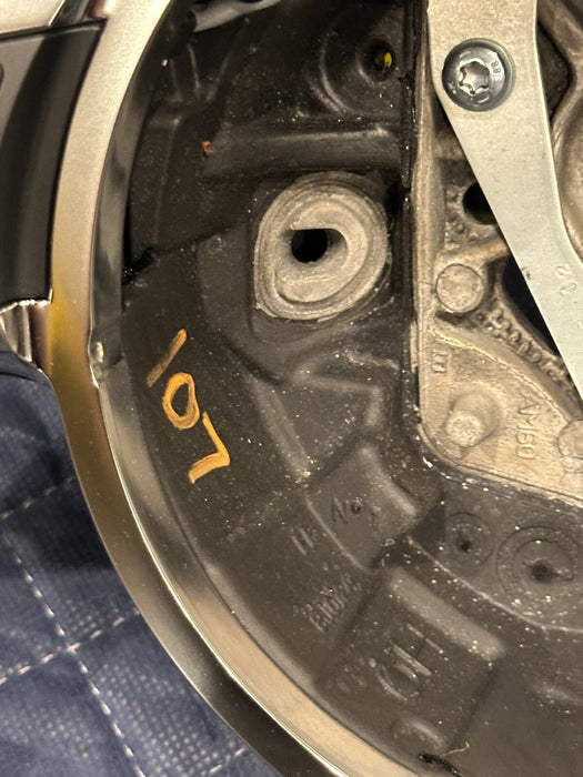 2014 AUDI R8 V10 BLACK LEATHER STEERING WHEEL W PADDLE SHIFTER OEM