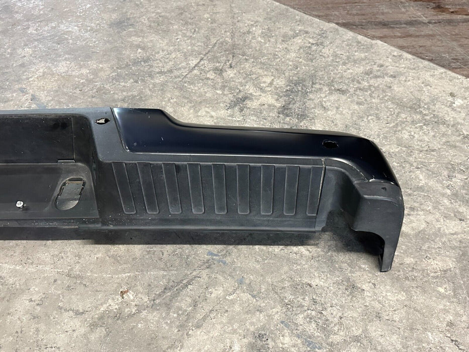 2017-2022 FORD F250 F350 F450 BLACK REAR BUMPER W NO SENORS OEM